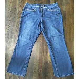 Cato Premium Jeans Women's Size 18WP Blue Embroidered Studs Stitching Boot Cut